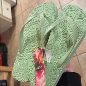 Roxy Mint Green Flip Flops